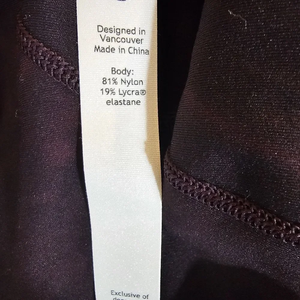 Lululemon Nulu Align Long Sleeves Shirt in Diamond Dye Cassis Black - Size 6